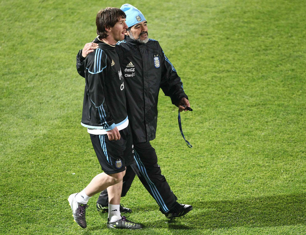 Maradona pide a Messi