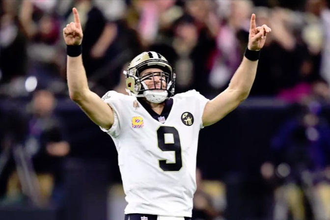 Drew Brees es un santo legendario
