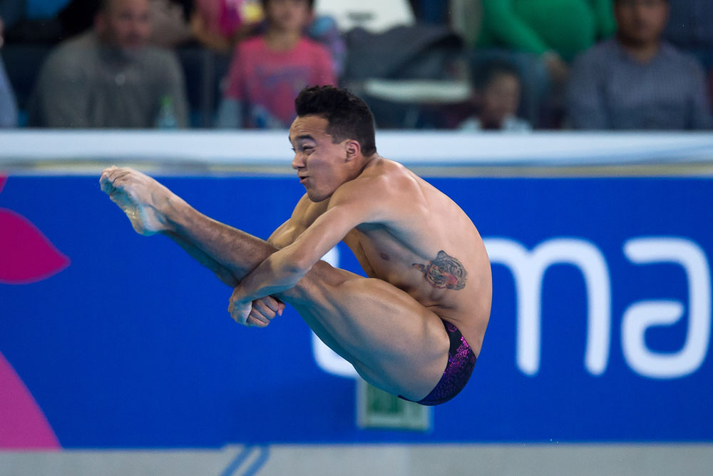 Juan Celaya da a México el oro en trampolín