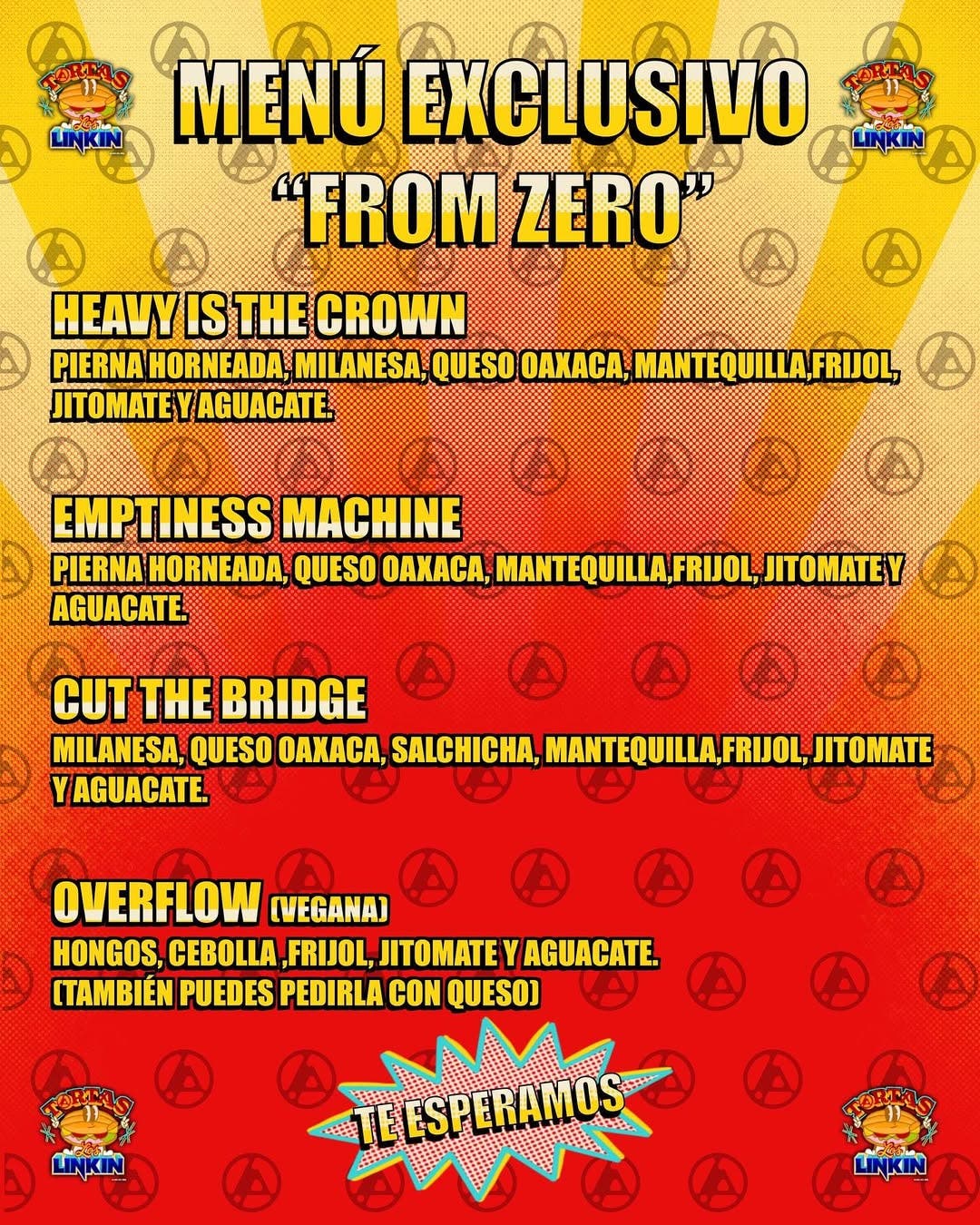 Menú de los Linkin