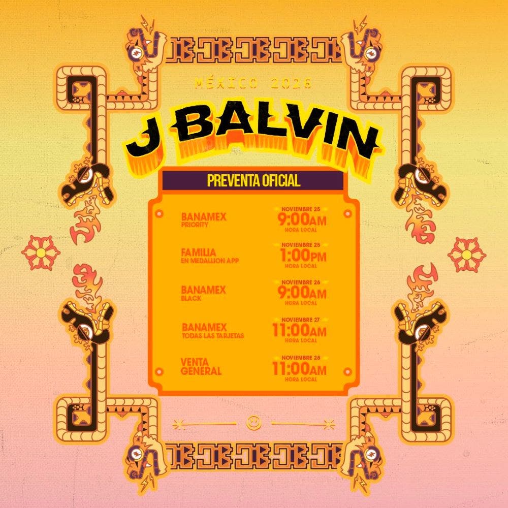 BOLETOS J BALVIN MEXICO 2026