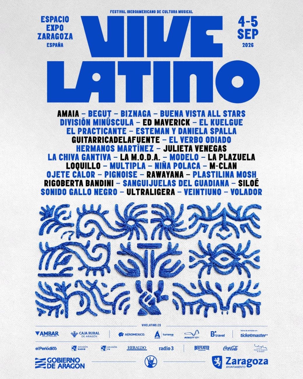 CARTEL VIVE LATINO ESPAÑA 2026