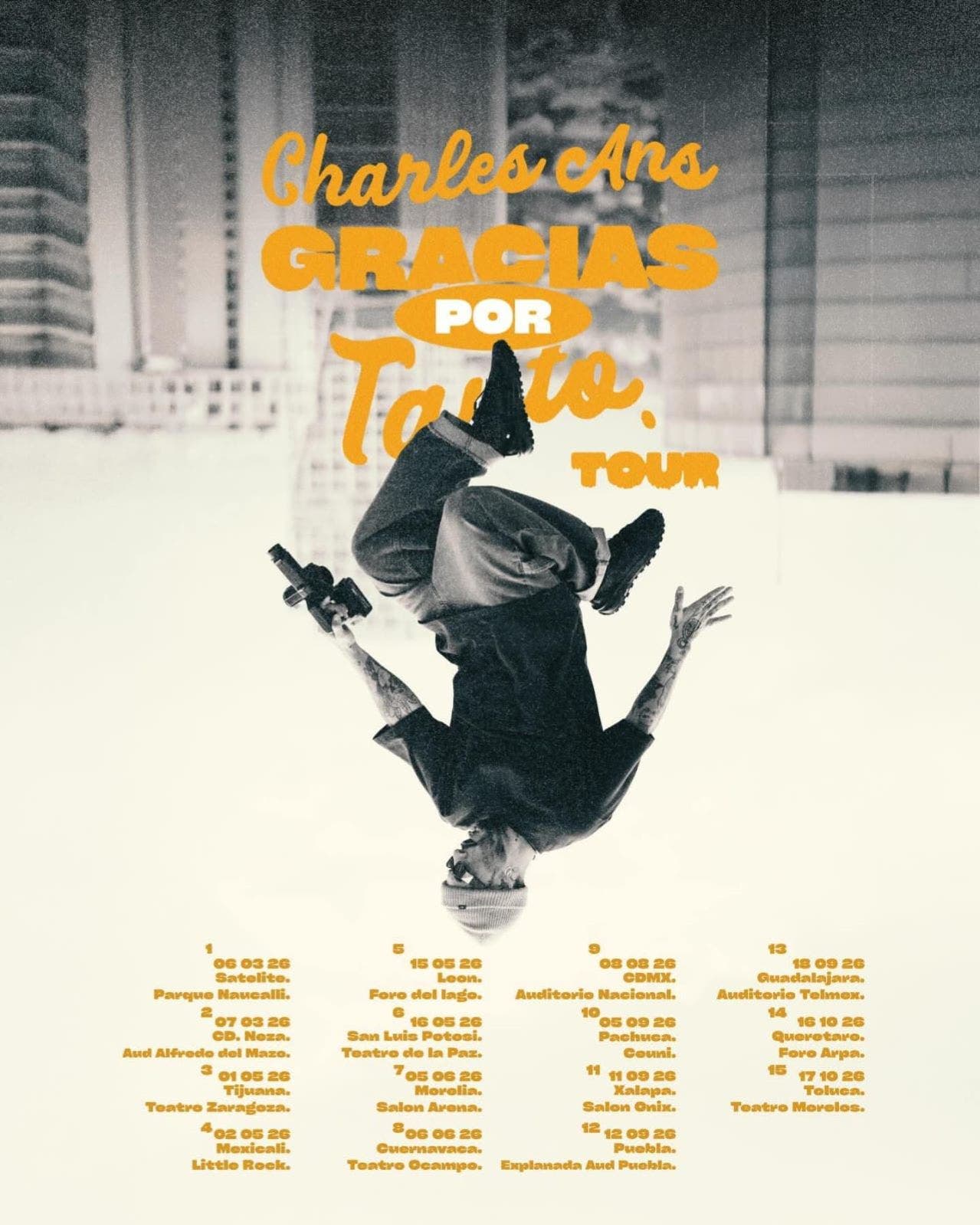 CHARLES ANS BOLETOS 2026