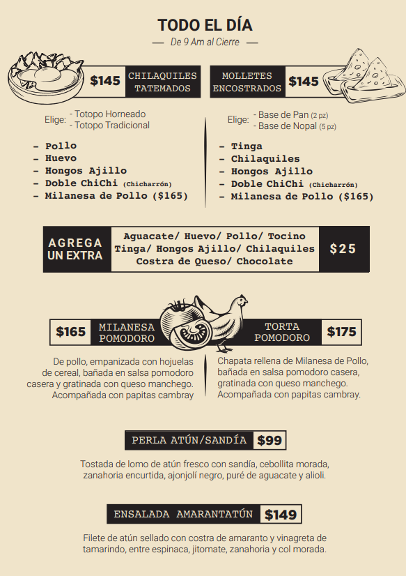 MENU PIEL TOSTADA