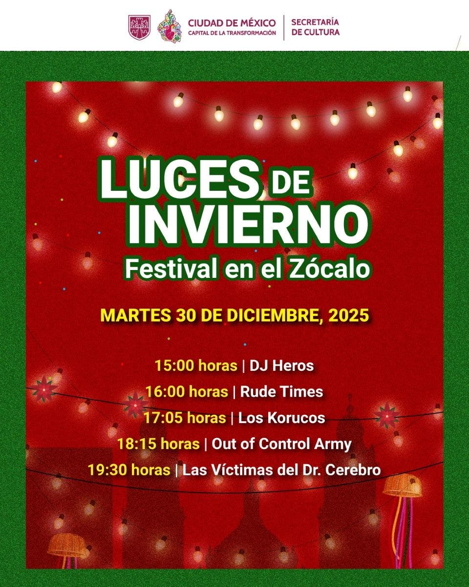 CONCIERTO ZOCALO 30 DICIEMBRE