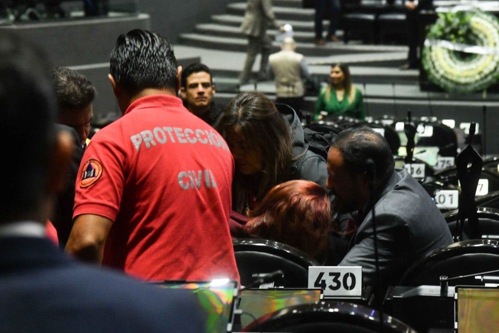 Diputada del PVEM se desmaya en plena sesión de San Lázaro