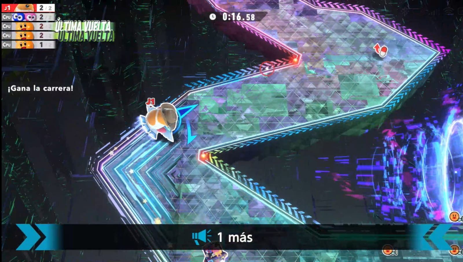 Kirby Air Riders a vista de pajaros