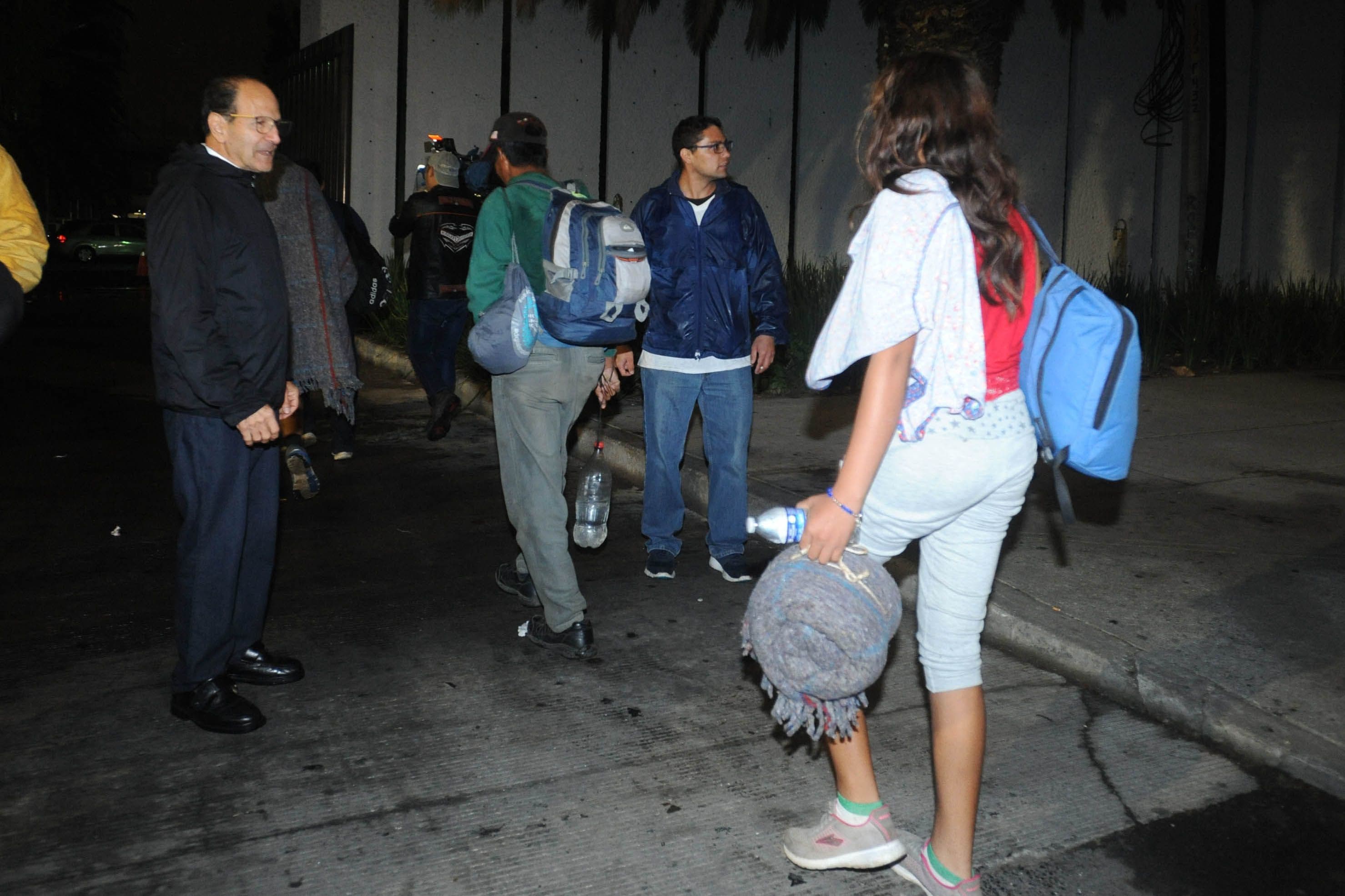 Migrantes en la calle