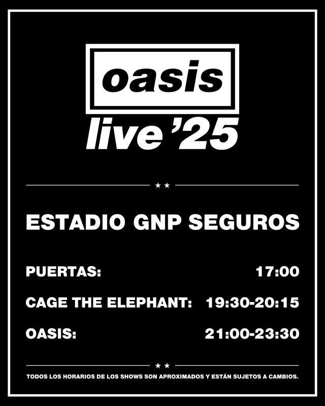 Oasis Horarios México