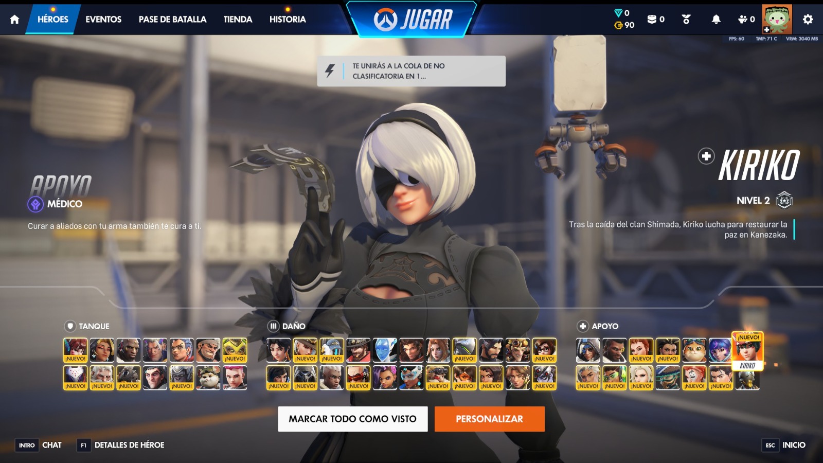 Overwatch Nier Skin