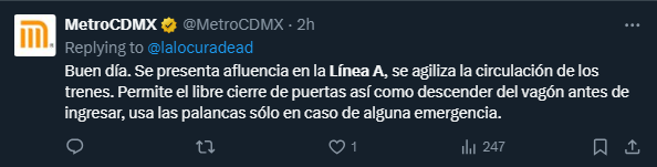 comentario vía: x