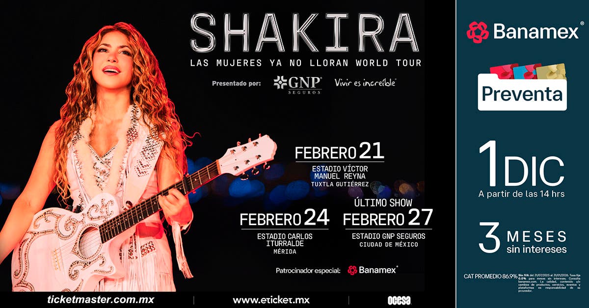 SHAKIRA MEXICO 2026