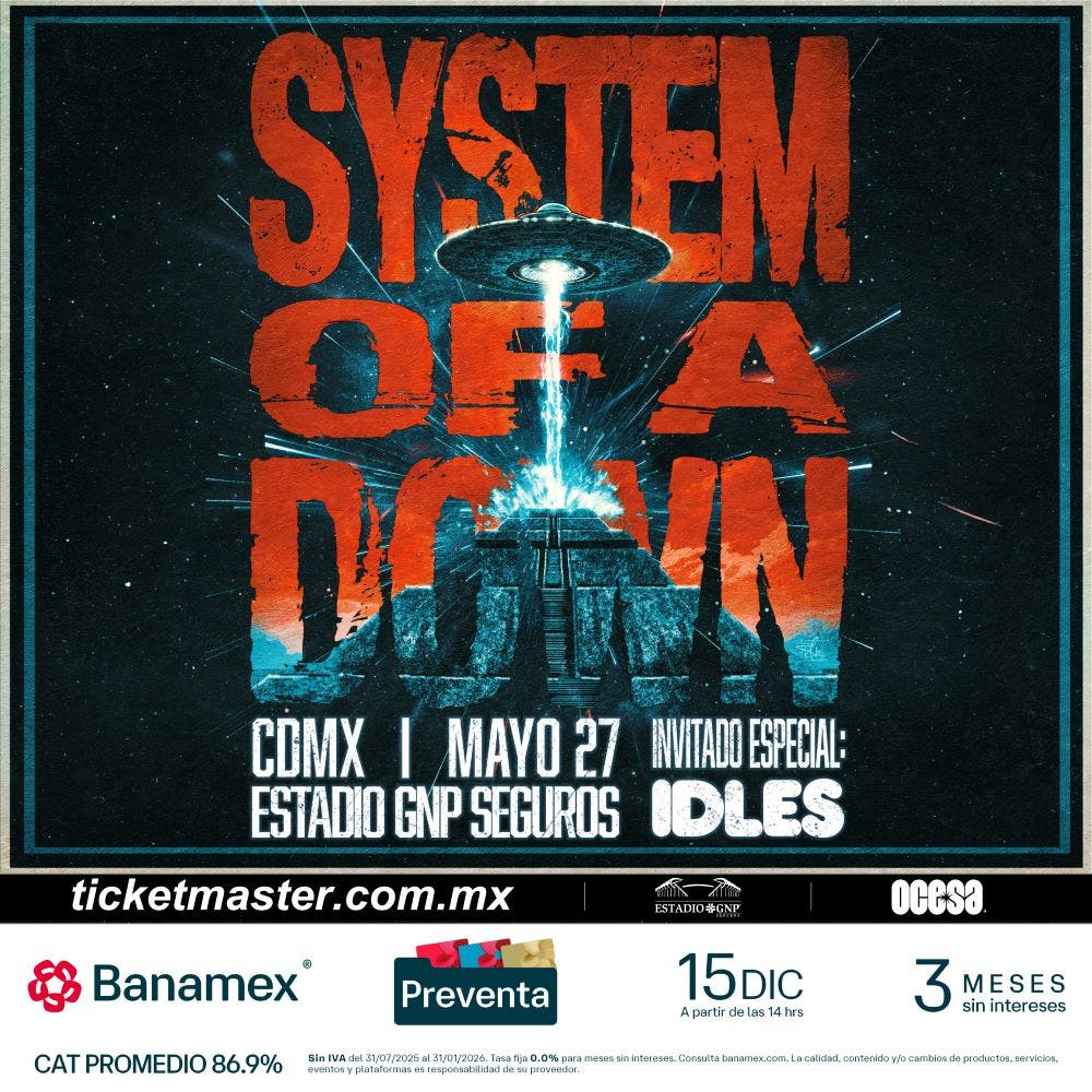 SYSTEM OF A DOWN PREVENTA CONCIERTO