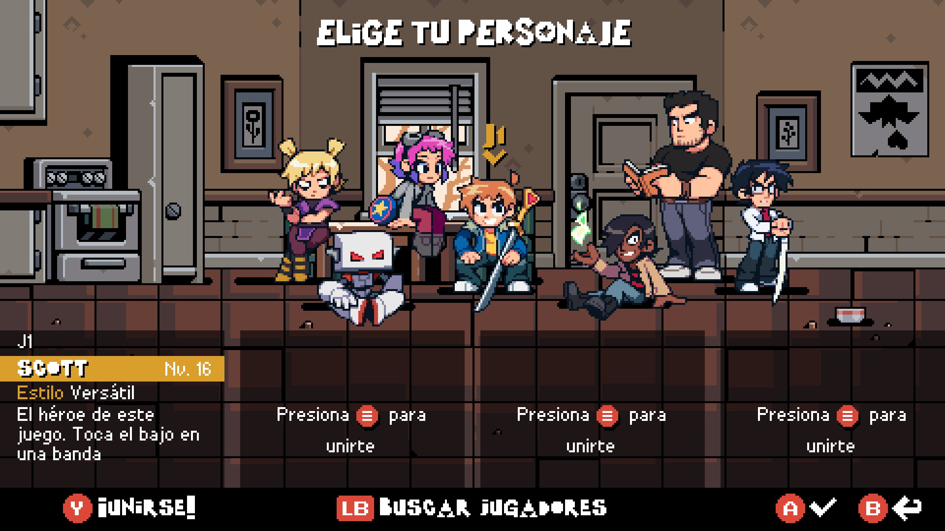 Scott Pilgrim EX personajes