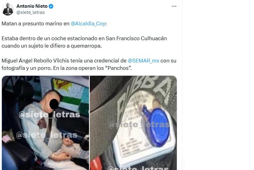 Matan presunto marino San Francisco Culhuacan