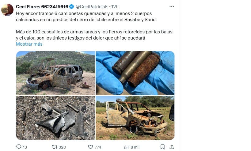restos humanos desierto Sonora Ceci Flores