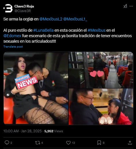 Captura tomada de redes sociales (X)