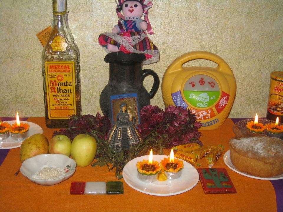 Mezcal altar