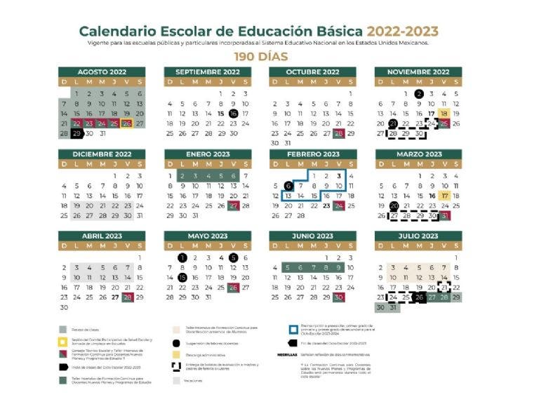 Calendario SEP