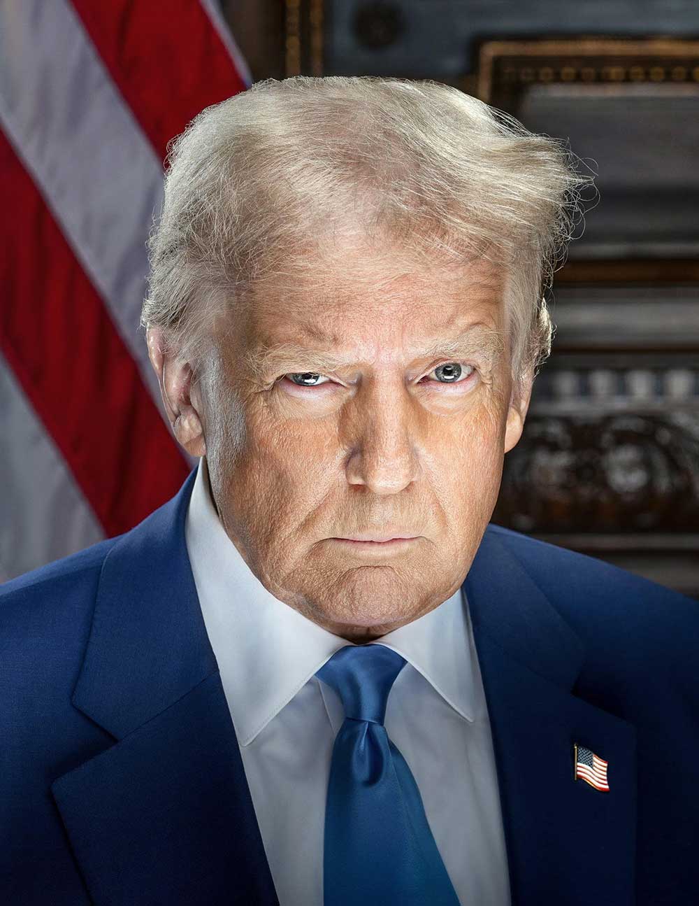 Retrato oficial de Donald Trump