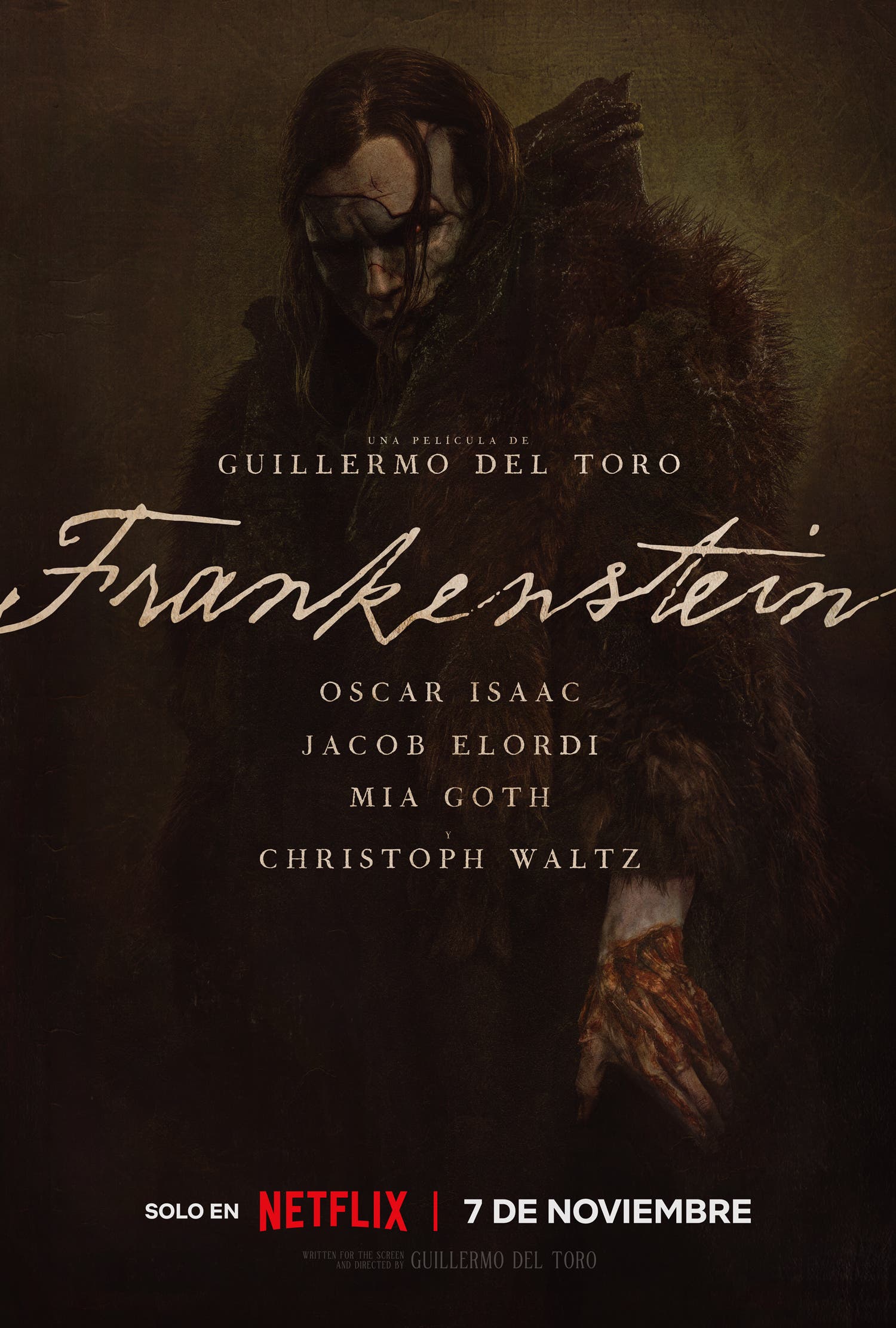 Guillermo del Toro, dio a conocer el tráiler oficial y el arte de presentación de su esperada adaptación de "Frankenstein"