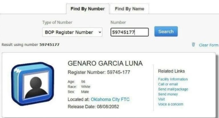 Garcia Luna penal Virgina