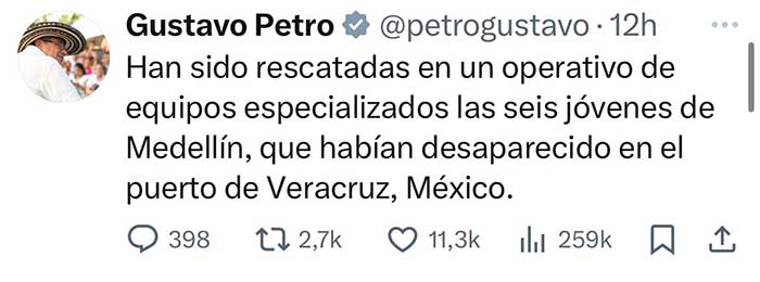 Cuenta de X de Gustavo Petro