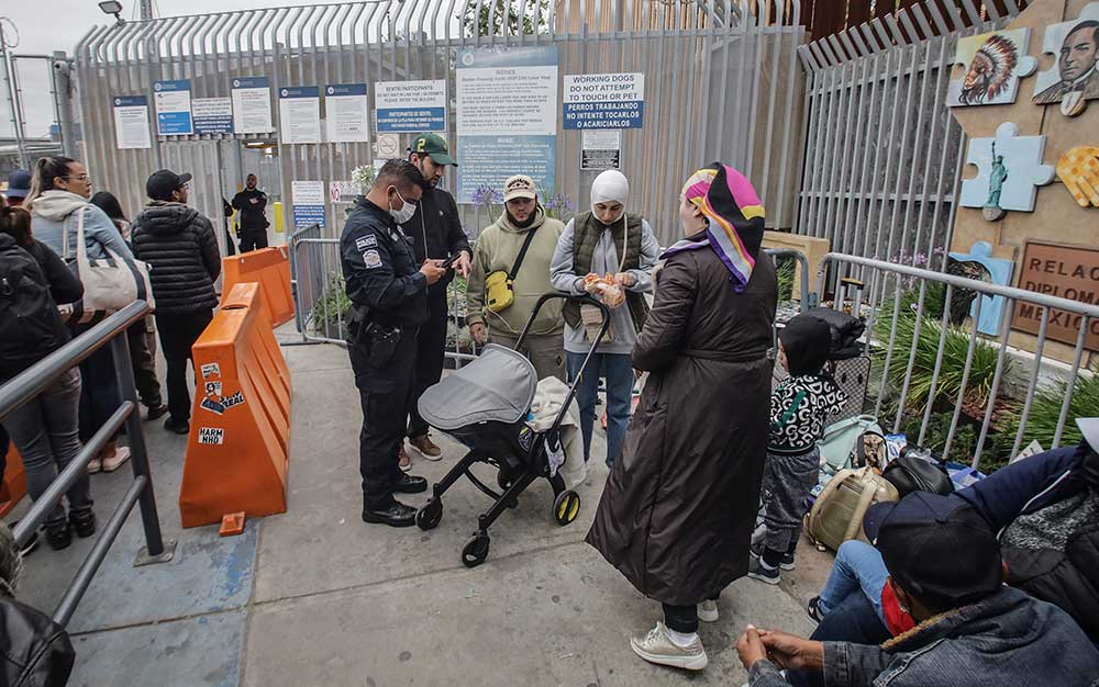 Migrantes en Tijuana