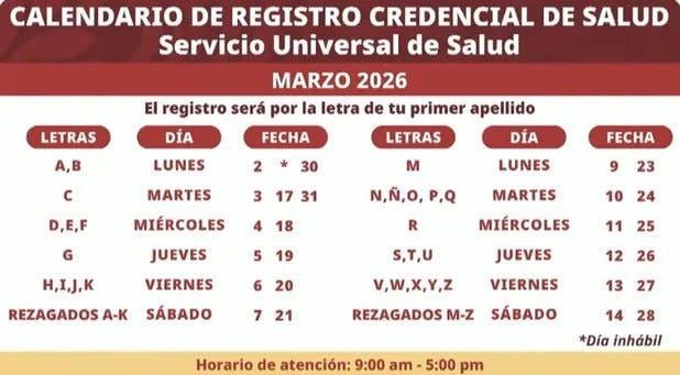 registro credencial salud