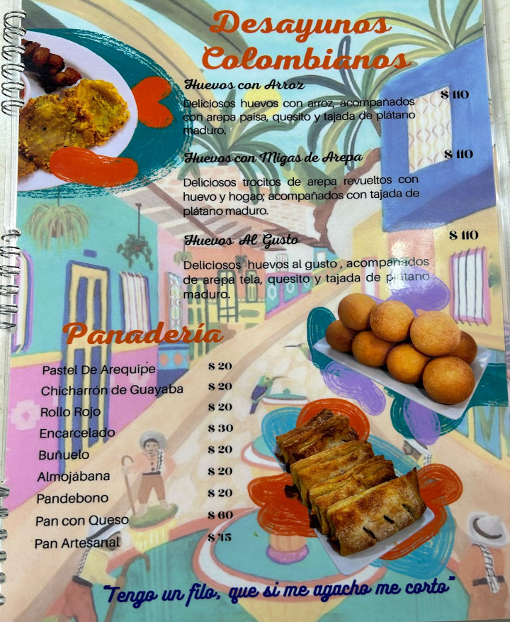 Menu Los Sabores de la Abuela