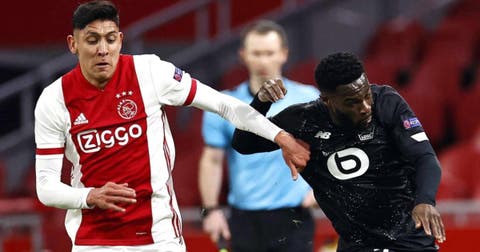 Ajax elimina a Lille con Edson Álvarez de titular y avanza a octavos