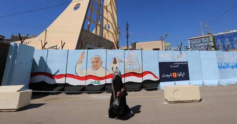 Pintan muros en Irak para dar la bienvenida al Papa Francisco (EFE)