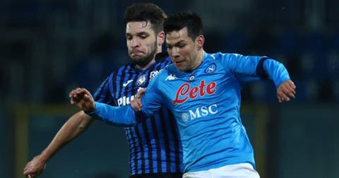 ‘Chucky’ anota en derrota de Napoli ante Atalanta en Coppa Italia
