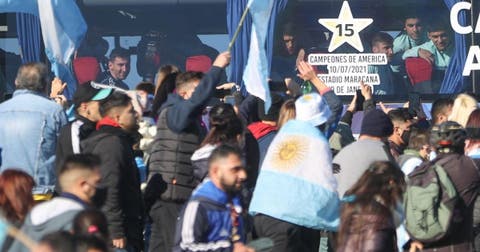Selección argentina regresa a Buenos Aires tras ganar la Copa América
