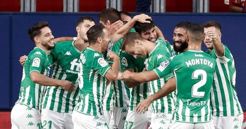 Betis se impone a Osasuna en partido histórico de Andrés Guardado
