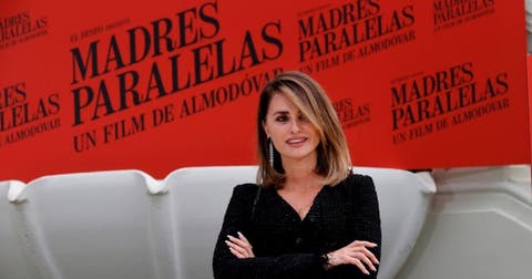 La actriz Penélope Cruz durante la presentación en Madrid de la película 'Madres paralelas', de Pedro Almodóvar.