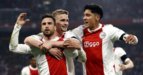 Edson Álvarez marca en goleada que confirma el tricampeonato del Ajax