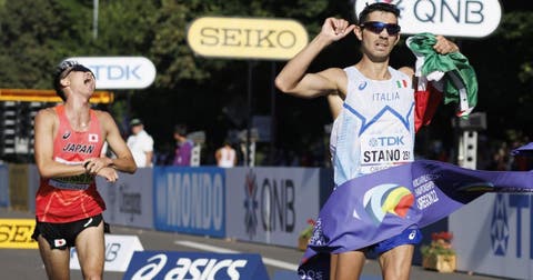 Stano, primer campeón mundial de 35 km marcha y Ortiz es el mejor de México