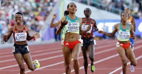 La etíope Tsegay, oro en 5000 metros, se cuelga su segunda medalla en Eugene