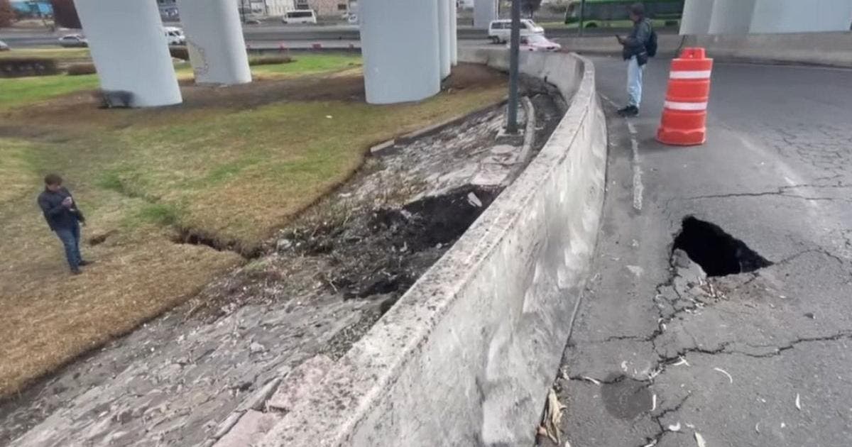Aparece Socavón Gigante Bajo Puente de la Concordia en Iztapalapa, Cerca de Trágico Accidente de Pipa de Gas