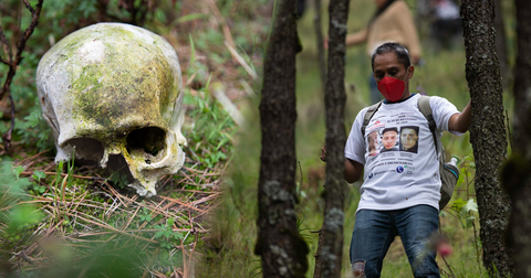 Familiares de desaparecidos encuentran un cráneo y restos en el Ajusco | Diario de México