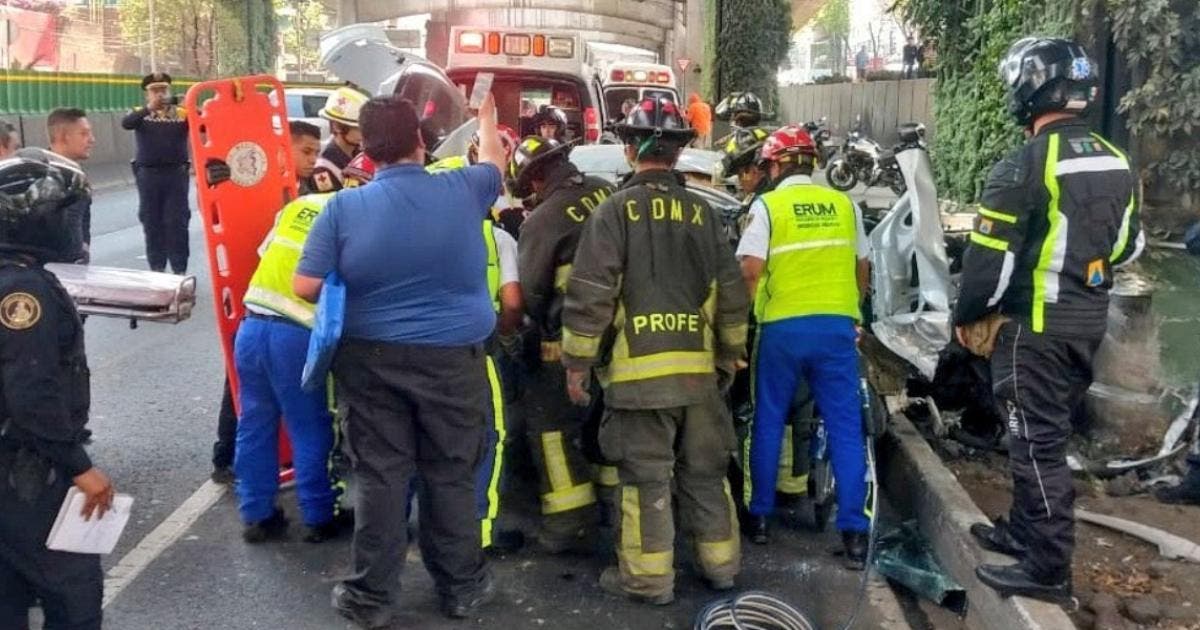 Fuerte choque en Periférico Sur deja tres lesionados Diario de México