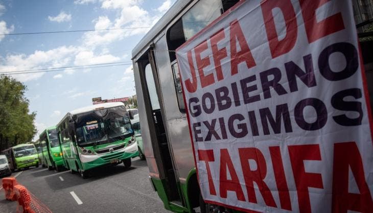 amagan transportistas megabloqueos CDMX