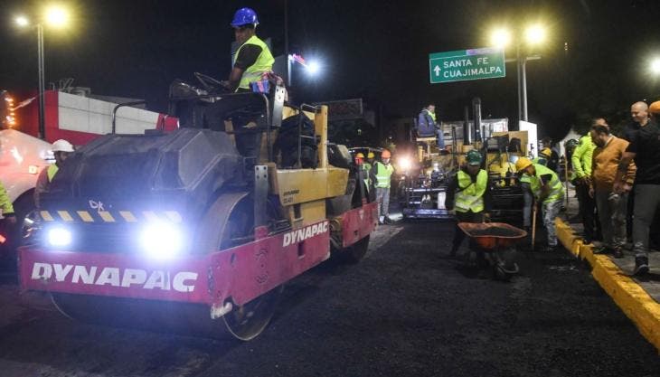 En la primera etapa se intervienen avenidas Constituyentes y Paseo de la Reforma, donde se repavimentarán más de 89 mil metros cuadrados. 
