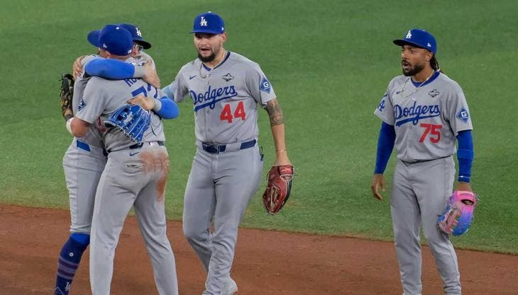 Festejo de Los Angeles Dodgers