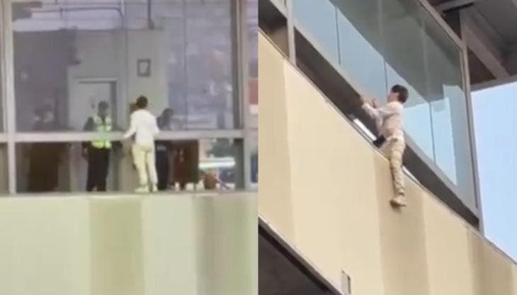 El rescate evitó un posible hecho lamentable en una de las estaciones más transitadas de la Línea 12.