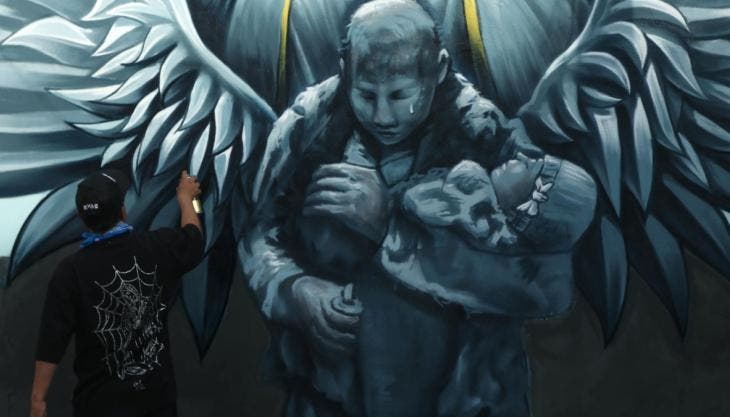 Mural Homenaje Alicia Matías