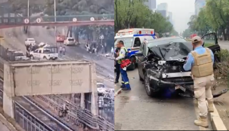 Elementos de Protección Civil laboran en la zona para retirar las unidades involucradas y liberar la vialidad.