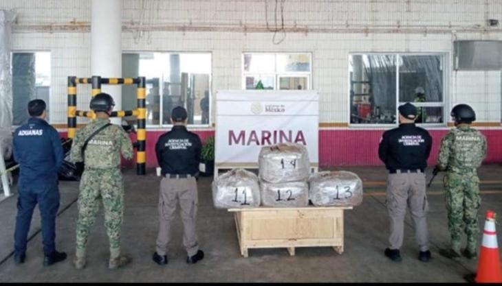 96 kilos de droga psicodélica en puerto de Veracruz