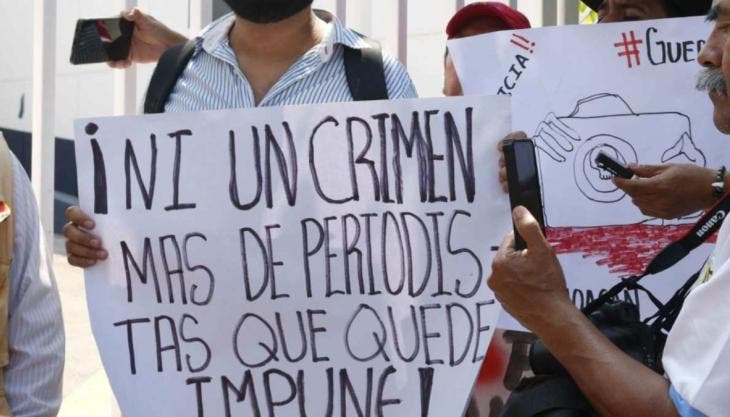 Chilpancingo protesta de periodistas  